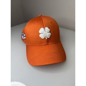 Black Clover Live Lucky Hat Cap Size L/XL  Stretch Clemson Tigers Orange NCAA